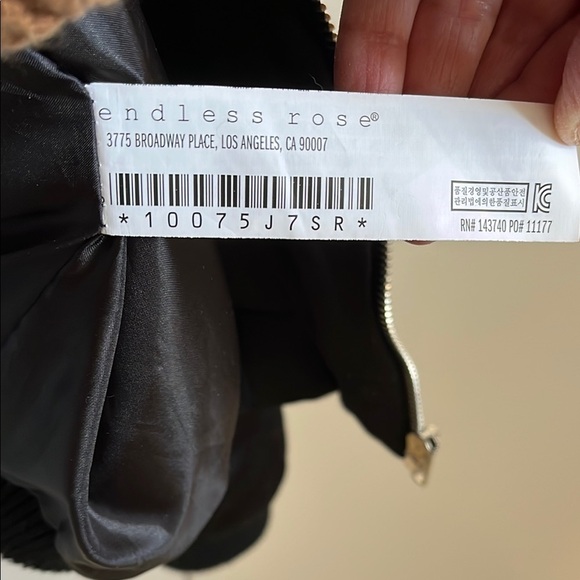 Floral Embroidered Satiny Bomber Jacket, Size M - Picture 10 of 13